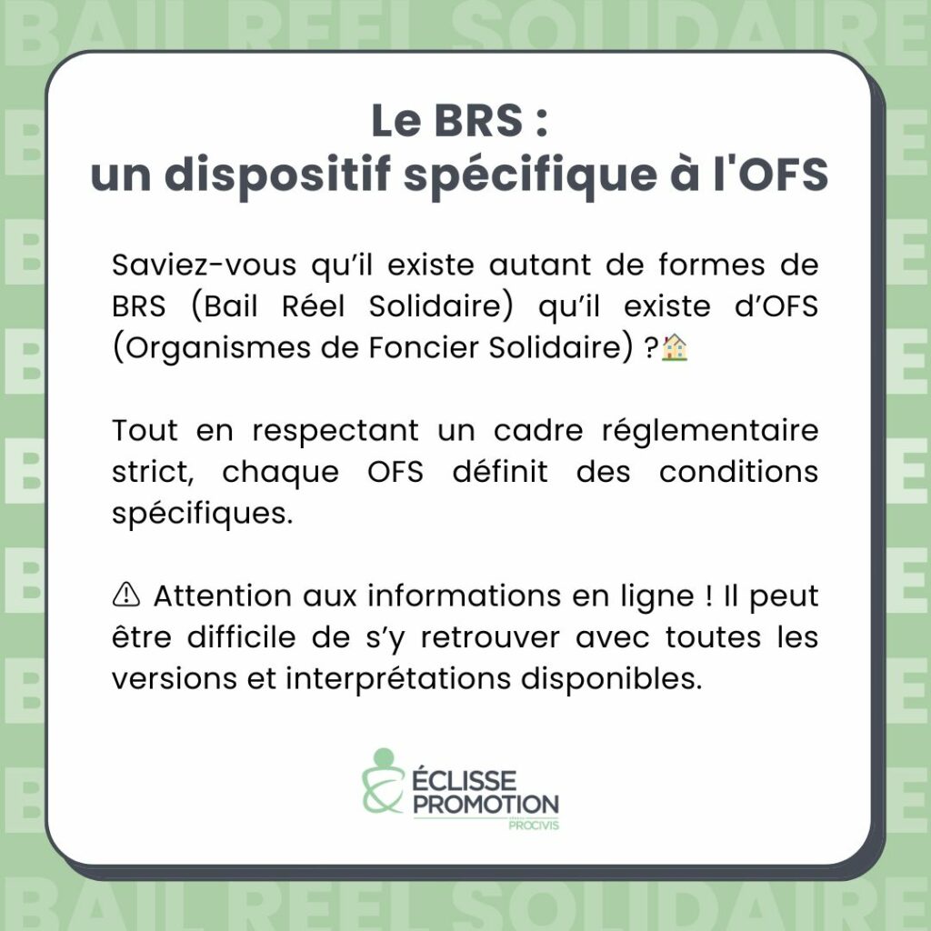BRS : Un dispositif spécifique à l'OFS
