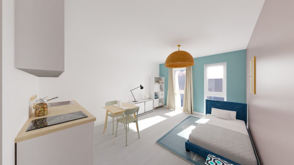 Résidence étudiante Cosy Study, chambre