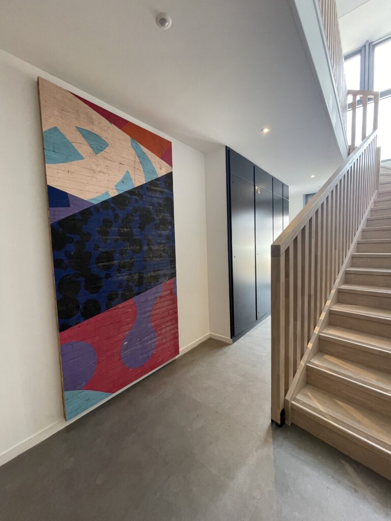 Oeuvre d'art au sein de la résidence Ricochets 