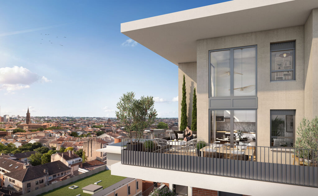 Cœur Remparts, programme immobilier neuf — Éclisse Promotion — terrasse — photo 1 sur 2